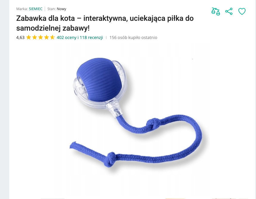 Miaurun - Automatyczna Piłka Interaktywna | Nekoro™