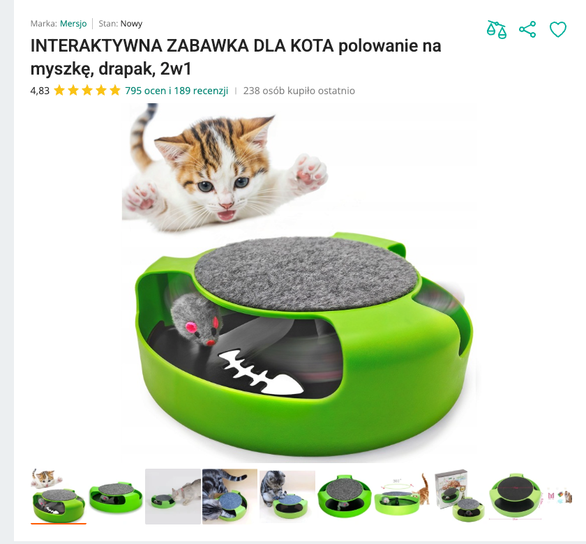 Miauspin - Karuzela z Myszką i Drapak | Nekoro™
