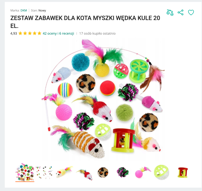 Miaubox - Zestaw Zabawek dla Kota 20 el. | Nekoro™