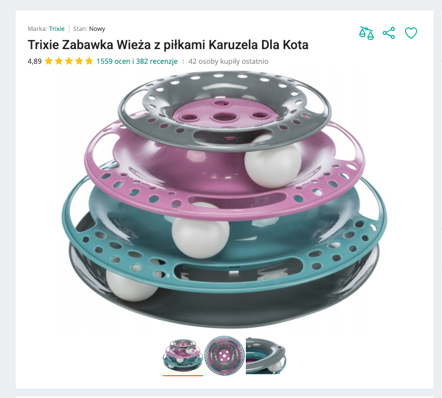 Miautower - Wieża z Piłeczkami i Piórkiem | Nekoro™