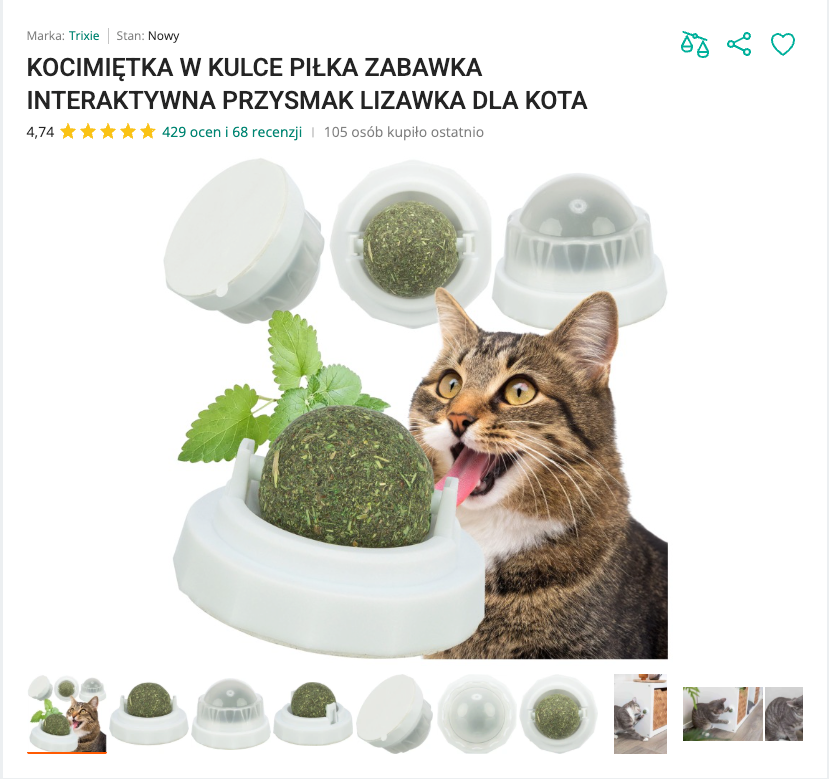 Miaulick - Kulka Kocimiętki do Lizania | Nekoro™