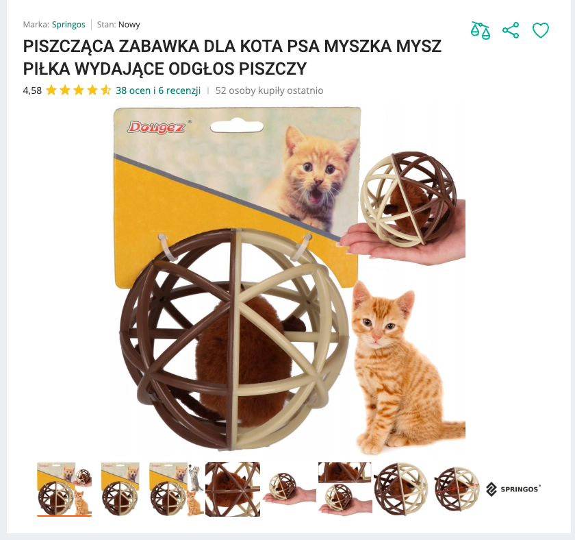 Miaucage - Mysz w Ażurowej Kuli z Piskiem | Nekoro™