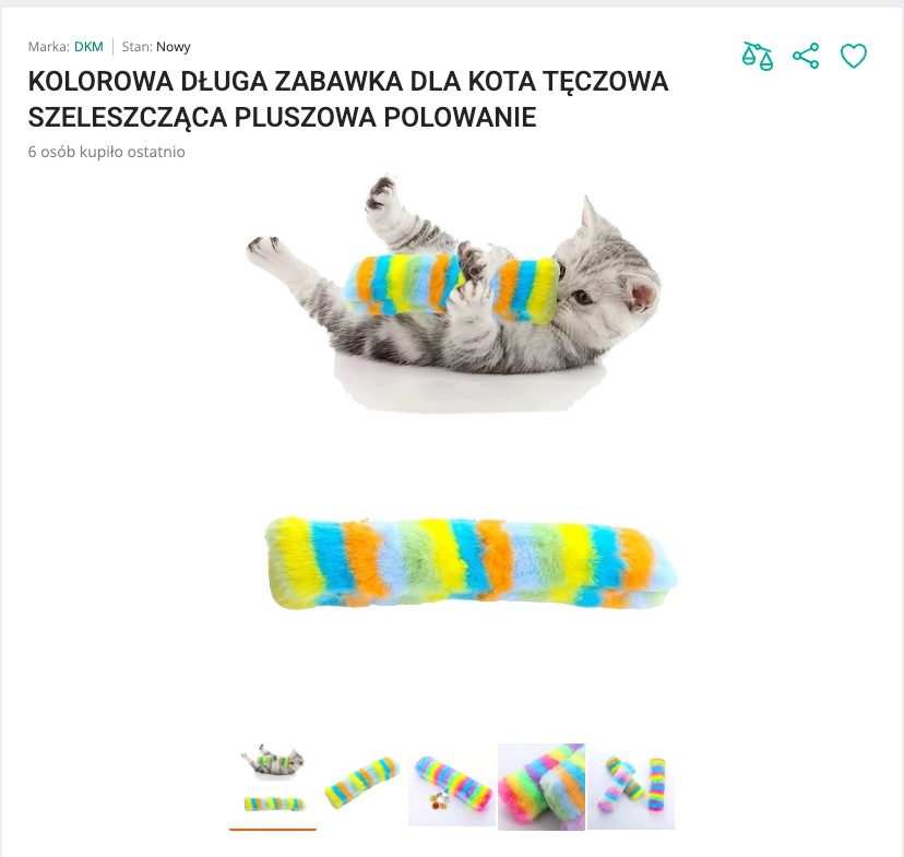 Miaukick - Tęczowa Szeleszcząca Poduszka do Kopania | Nekoro™