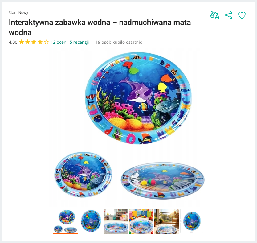 Miausplash - Nadmuchiwana Mata Wodna Sensoryczna | Nekoro™
