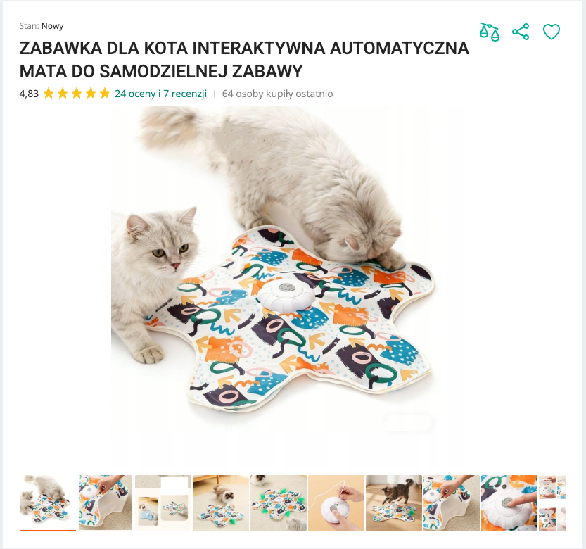 Miaumat - Automatyczna Mata Interaktywna USB | Nekoro™