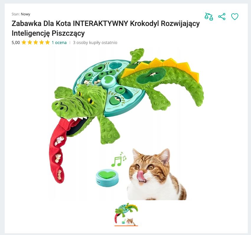 Miaucroc - Krokodyl Mata Węchowa z Piszczałką | Nekoro™