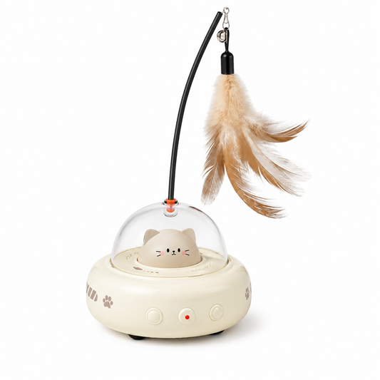 Miaulaser - Laser z Piórkiem UFO 2w1 USB | Nekoro™