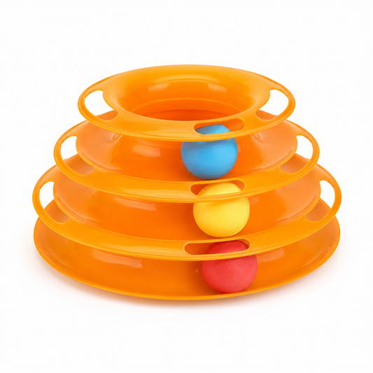 Miaustack - Wieża z Piłkami 3 Poziomy | Nekoro™