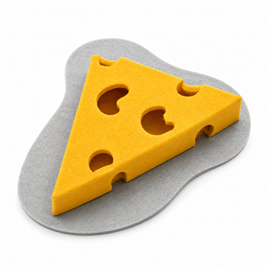 Miaucheese - Filcowy Ser Drapak z Otworami | Nekoro™