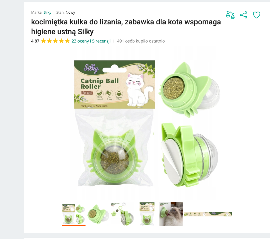 Miaulick - Kulka Kocimiętki do Lizania | Nekoro™