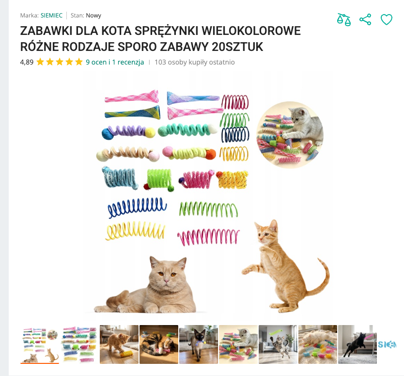 Miauspring - Kolorowe Sprężynki 20 szt. | Nekoro™