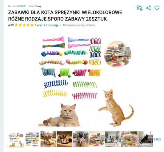 Miauspring - Kolorowe Sprężynki 20 szt. | Nekoro™