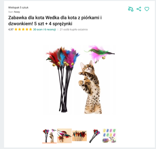 Miauwave - Zestaw 5 Wędek + Sprężynki | Nekoro™