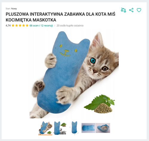 Miauhug - Pluszowa Przytulanka z Kocimiętką | Nekoro™