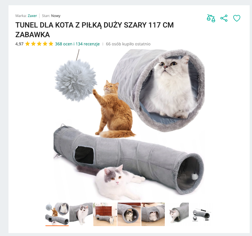 Miaucave - Pluszowy Tunel-Domek 120 cm | Nekoro™