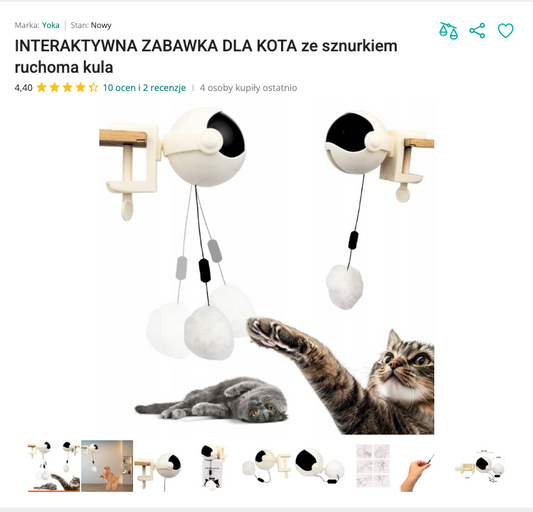 Miauyoyo - Automatyczna Kula na Sznurku | Nekoro™