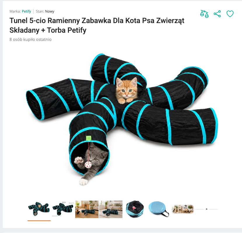 Miaumaze - Składany Tunel 5-Ramienny | Nekoro™