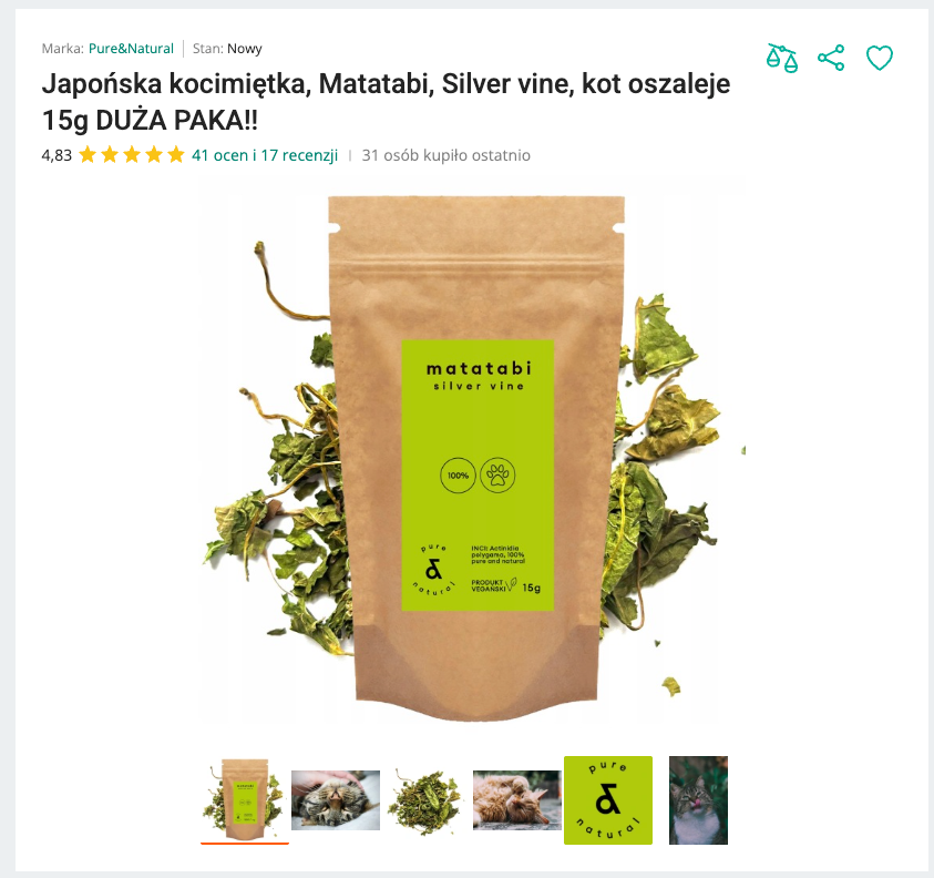 Miaupowder - Japońska Kocimiętka Matatabi 15g | Nekoro™