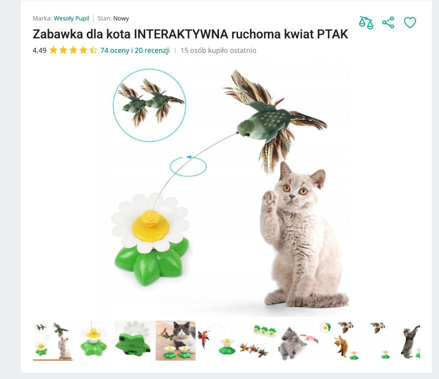 Miauflower - Wirujący Ptak na Kwiatku | Nekoro™