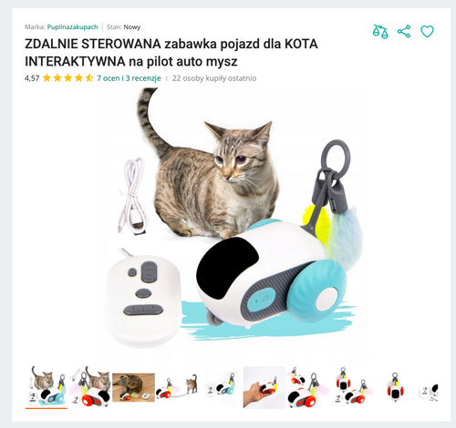 Miaupilot - Mysz Sterowana Pilotem USB | Nekoro™