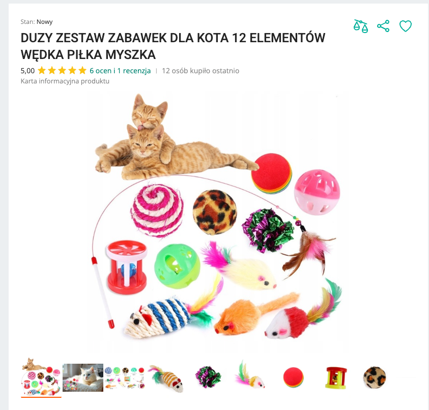 Miaubox - Zestaw Zabawek dla Kota 12 el. | Nekoro™