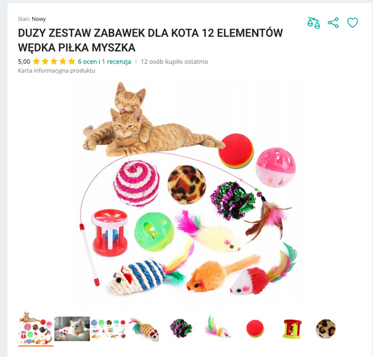 Miaubox - Zestaw Zabawek dla Kota 12 el. | Nekoro™