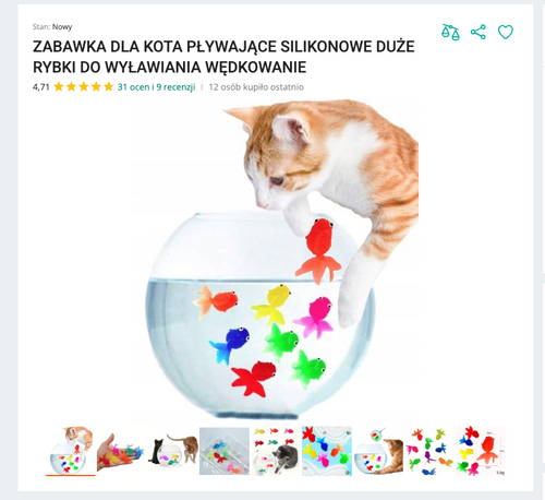 Miaugoldfish - Silikonowe Pływające Rybki do Wyławiania | Nekoro™