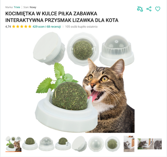Miaulick - Kulka Kocimiętki do Lizania | Nekoro™