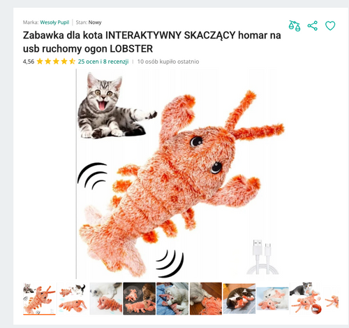 Miaulobster - Skaczący Homar na USB | Nekoro™