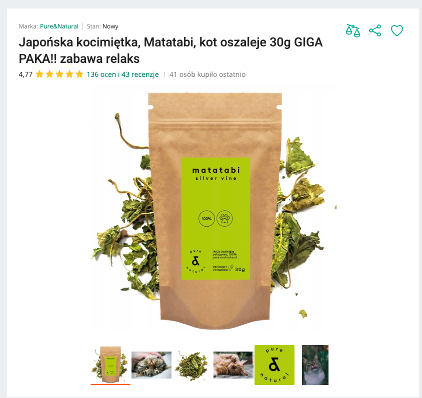 Miaupowder - Japońska Kocimiętka Matatabi 30g | Nekoro™