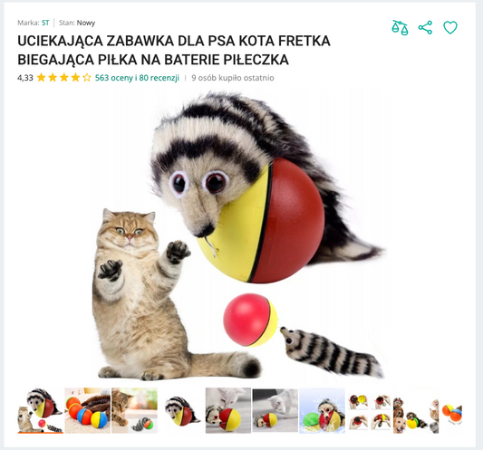 Miauweasel - Biegająca Piłka z Fretką | Nekoro™