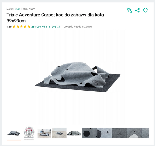 Miaucarpet - Filcowy Koc Kryjówka do Zabawy | Nekoro™