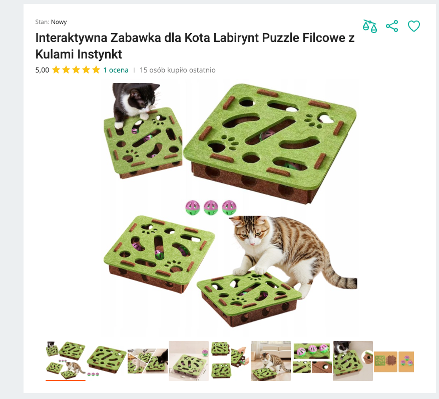 Miauzzle - Interaktywna Zabawka dla Kota 3w1 | Nekoro™