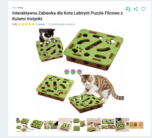 Miauzzle - Interaktywna Zabawka dla Kota 3w1 | Nekoro™
