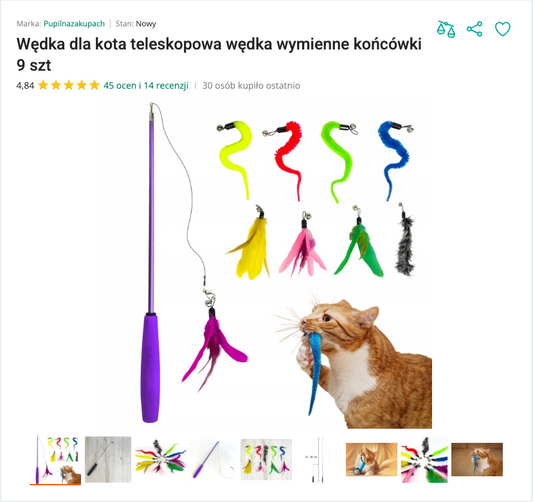 Miauwand - Teleskopowe Wędki 9 Końcówek | Nekoro™