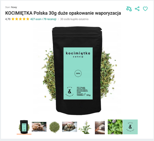 Miaunip - Sypka Kocimiętka Polska 30g | Nekoro™