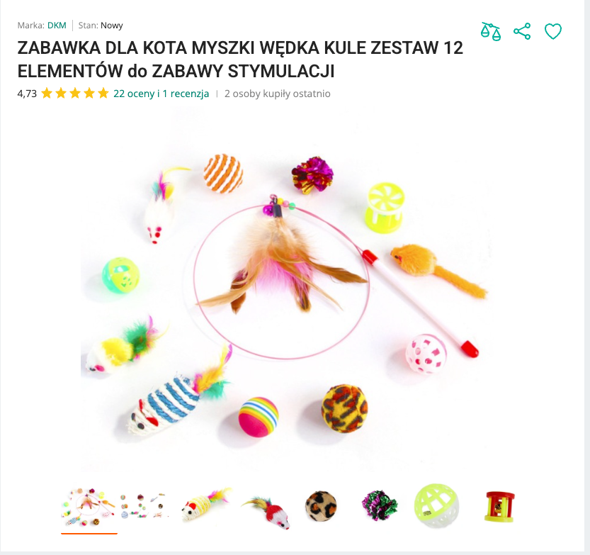 Miaubox - Zestaw Zabawek dla Kota 12 el. | Nekoro™