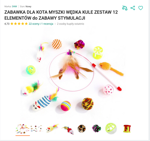 Miaubox - Zestaw Zabawek dla Kota 12 el. | Nekoro™