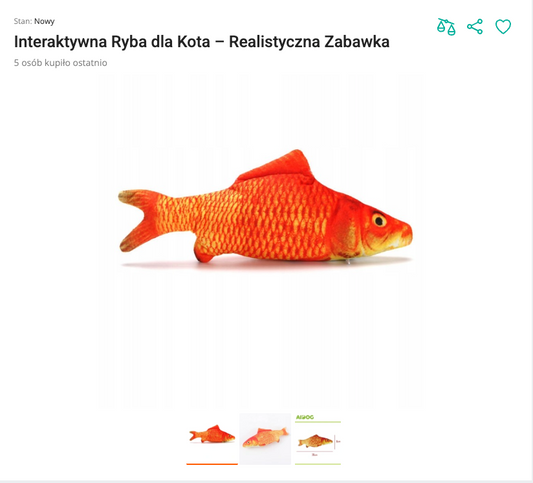 Miauflop - Interaktywna Ruchoma Ryba USB | Nekoro™