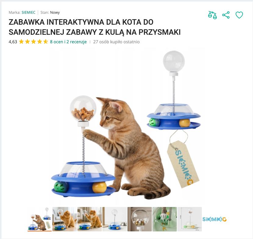 Miautreat - Interaktywna Kula na Przysmaki | Nekoro™