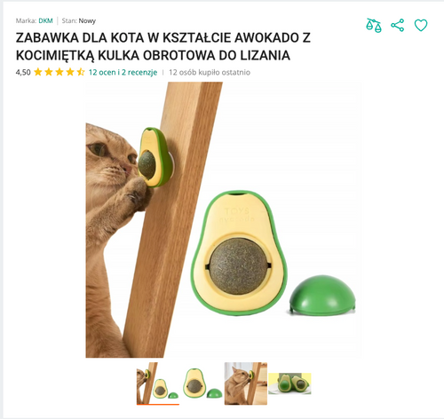 Miauvocado - Awokado z Kulką Kocimiętki | Nekoro™