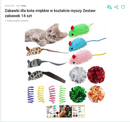 Miauset - Zestaw 14 Zabawek dla Kota | Nekoro™