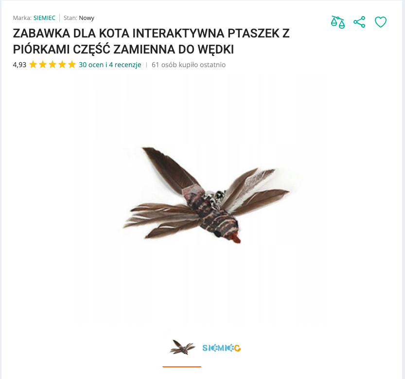 Miaurefill - Ptaszek z Piórkami Wkład do Wędki | Nekoro™