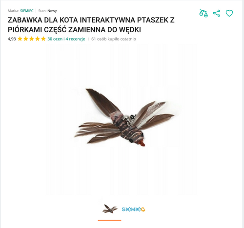 Miaurefill - Ptaszek z Piórkami Wkład do Wędki | Nekoro™