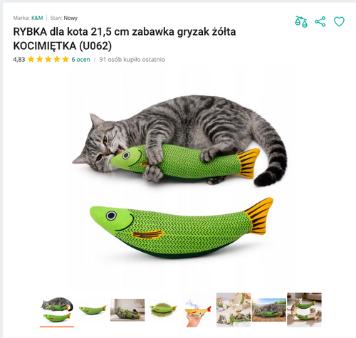 Miaucarp - Ryba Gryzak z Kocimiętką | Nekoro™
