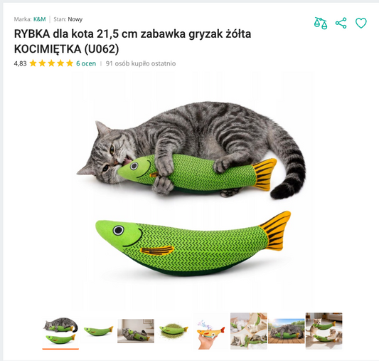 Miaucarp - Ryba Gryzak z Kocimiętką | Nekoro™