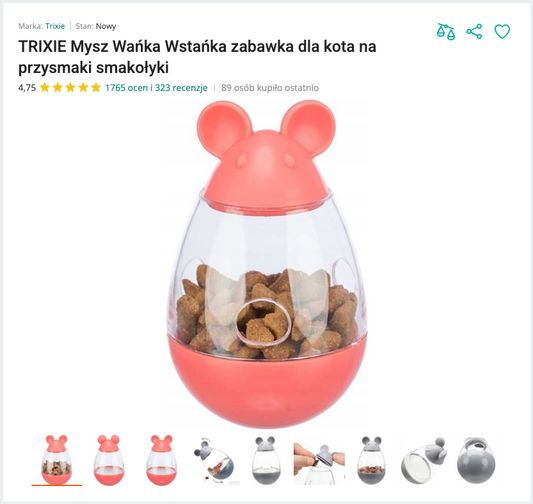Miaumouse - Mysz Wańka Wstańka na Przysmaki | Nekoro™