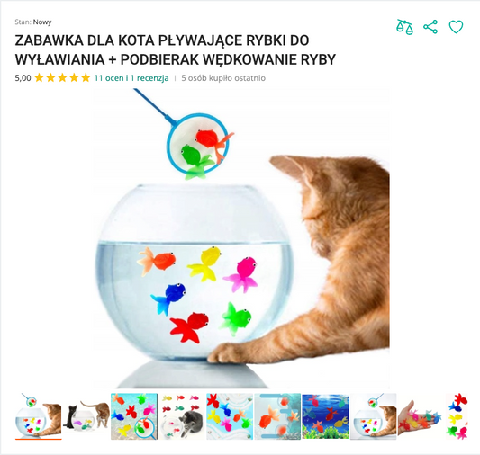 Miaucatch - Pływające Rybki z Podbierakiem | Nekoro™