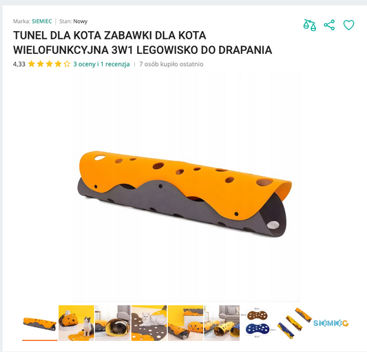 Miauroll - Zwijana Mata Tunel 3w1 | Nekoro™
