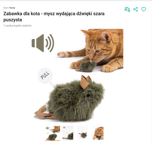 Miausqueak - Puszysta Mysz z Dźwiękiem | Nekoro™
